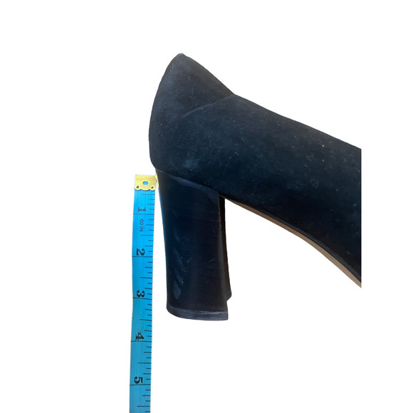 Botticelli Black Suede Heels - Size 39 1/2 - Picture 10 of 11